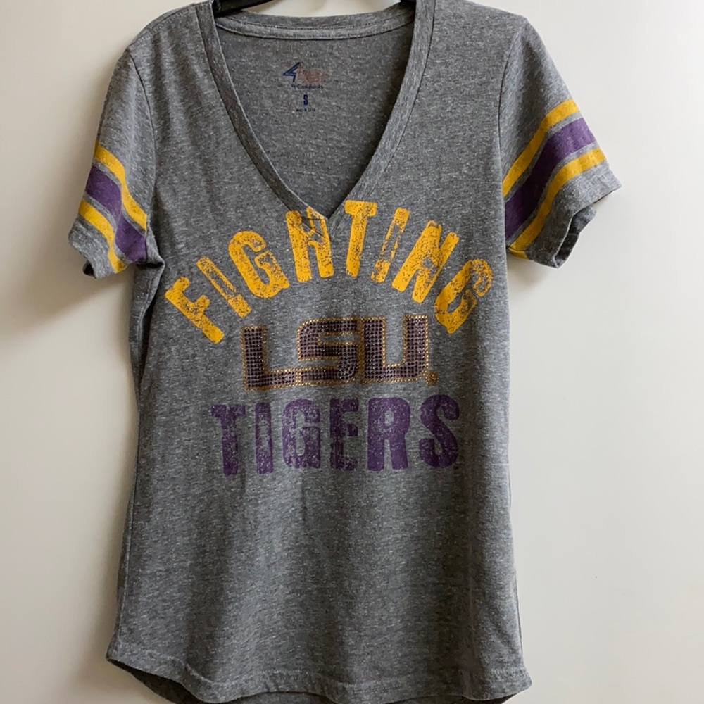 Size small LSU tigers in rhinestones  tshirt